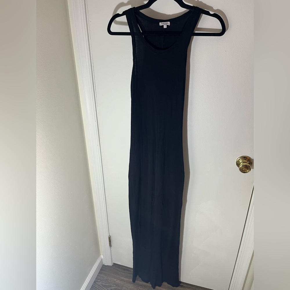 Splendid Black Sleeveless Ribbed Maxi Dress - Picture 4 of 9